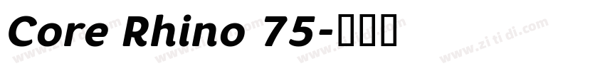Core Rhino 75字体转换
